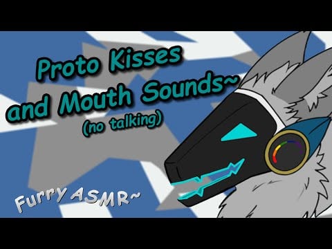 [Furry ASMR] Mouth Sounds and Kisses from a Protogen