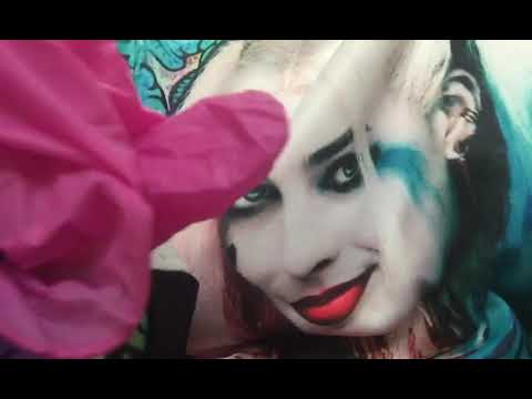 LATEX GLOVES   💜 THE NOISES !  Harley Quinn  is watching YOU  ! 😜   [[ASMR]]