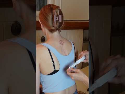 Asmr back exam #asmr #asmrsounds #asmrvideo #relaxing #relax #satisfying #satisfyingvideo #tingles