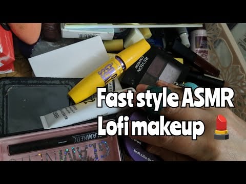 LOFI FAST ASMR ~ Makeup Shop Roleplay, mouth sounds, visuals, bagging up your stuff
