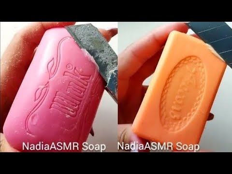 Dry Soap carving ASMR\ relaxing sounds\ No talking. Satisfying ASMR video\ Cutting soap