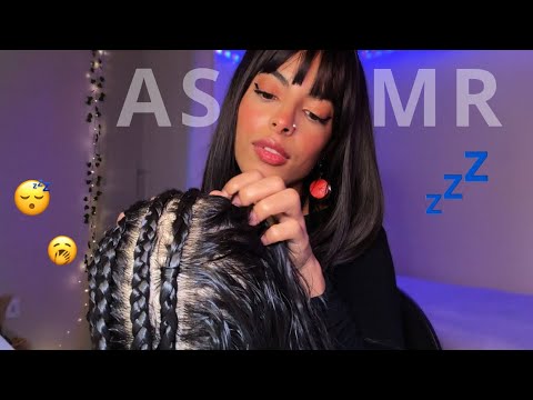 O som mais satisfatório pra você DORMIR! 😴Tirando Tranças + Massagem no Couro Cabeludo 💆‍♀️#asmr