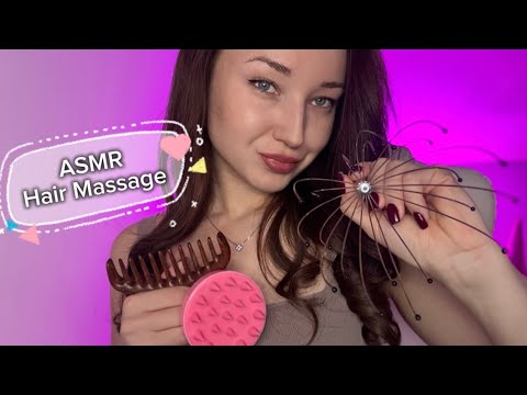 ASMR Hair Massage for Sleep 😴 (No Talking)