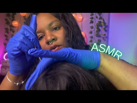 ASMR - 💤💆🏽‍♀️🧤BRAIN & SCALP TINGLES WITH GLOVES  (SCRATCHING & MASSAGING)
