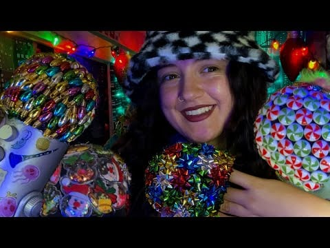 Scratching & tapping on my Christmas mic covers ASMR!🎄✝️
