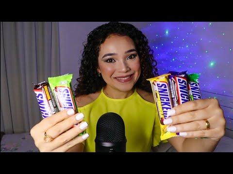 ASMR Provando sabores diferentes do chocolate mais vendido do mundo 🍫