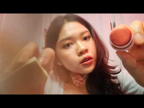 ASMR Putting Makeup on the Camera 📷 แต่งหน้าแบบเลอะๆให้คุณ