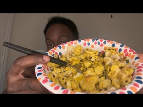 ASMR Scrambled MUSTARD TOFU Review