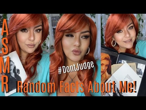 ASMR (Up Close Whispering) Random Facts About Myself, Chewing Gum