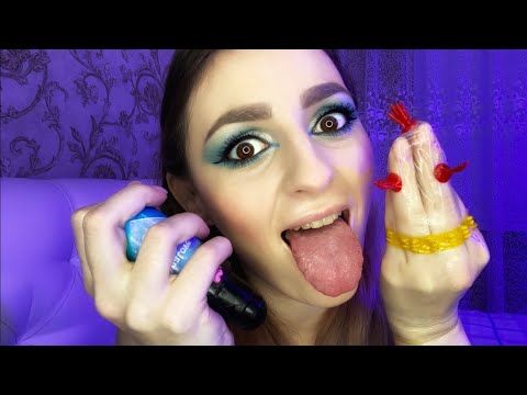 ASMR Sticky condom sounds and wet hands ASMR