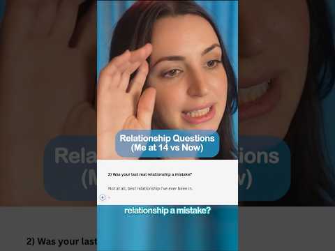 ASMR - Relationship Questions (My answers at 14 vs now!) #shorts