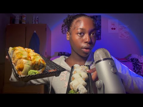 ASMR Sushi Mukbang 🍣 😱 