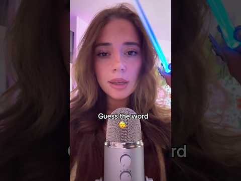 ASMR guess the word