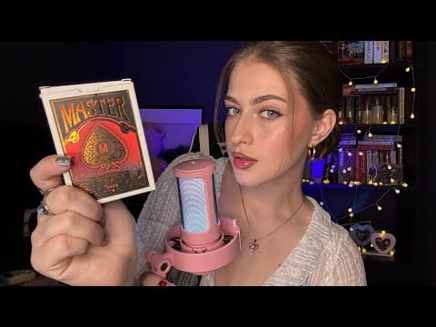 ASMR Witch Helps You Sleep •☆• mouth sounds, tingles, hand movements, plucking, personal attention