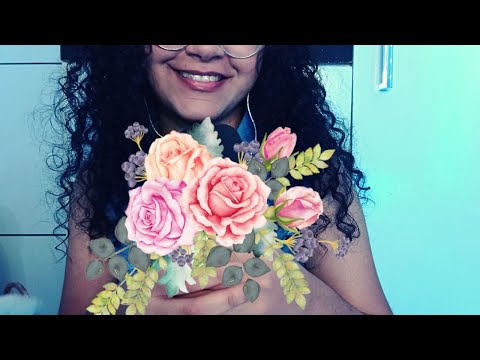 ASMR- Te maquiando para seu casamento👰‍♀️ (com sons reais)