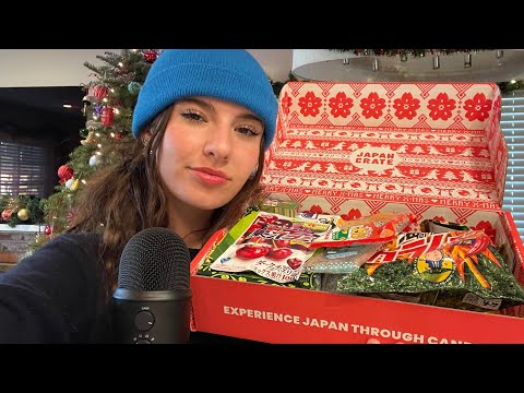 [ASMR] EATING JAPANESE SNACKS - HOLIDAY EDITION