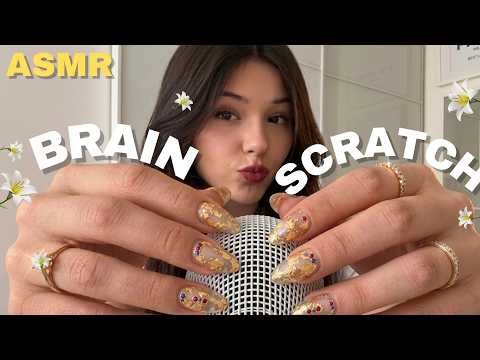 ASMR⚡Deep Brain Scratching to Put You to Sleep (Long Nails, Mouth Sounds, Scratches + Tapping)