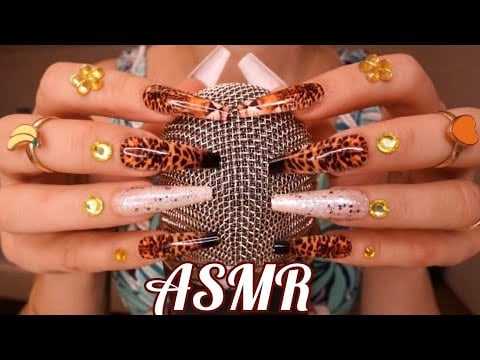 ASMR BRAIN Massage 🌟 Mic Scratching, Textured Scratching, Silicone Brush Sounds, Plastic Tube Sounds