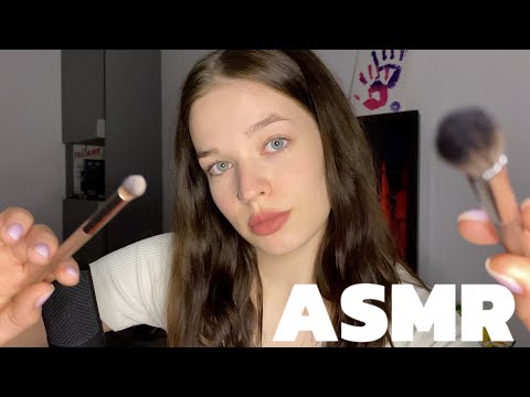 ASMR | звуки рта | очень липкий и близкий неразборчивый шепот + визуальные триггеры