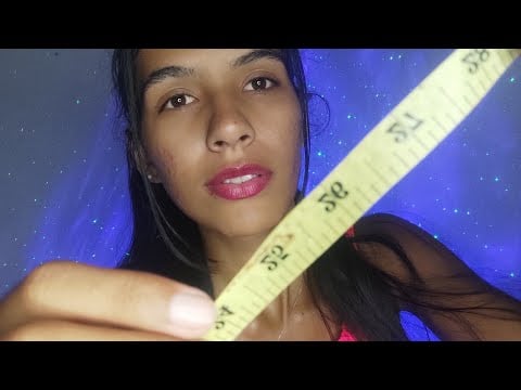 ASMR TIRANDO SUAS MEDIDAS EM 1MIN