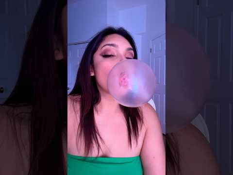 BUBBLE GUM ASMR | blowing bubble gum chewing sounds #bubblegumblowing #bubblegum