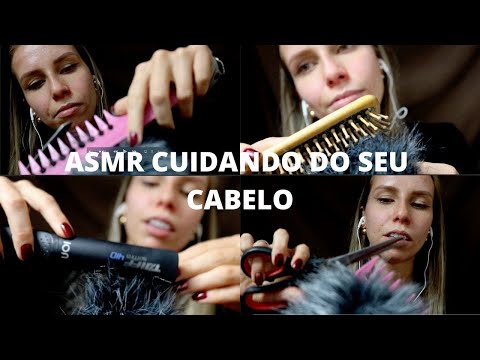 ASMR ROLEPLAY AMIGA CUIDANDO DO SEU CABELO - Bruna ASMR