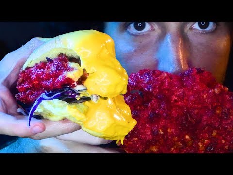 HOT CHEETOS FRIED CHICKEN *SPICY* + CHEESE SAUCE  | Nomnomsammieboy