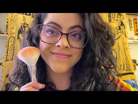 ASMR - Maquiagem completinha | Parte 1