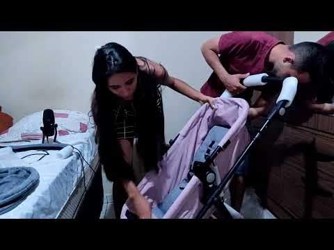 ASMR MONTANDO O CARRINHO DA AURORA 💗 + BEBÊ CONFORTO