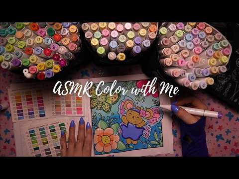 ASMR Color with Me while I Ramble 🌼🦋 