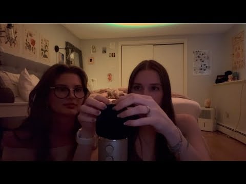 ASMR my best friend tries asmr for the first time 