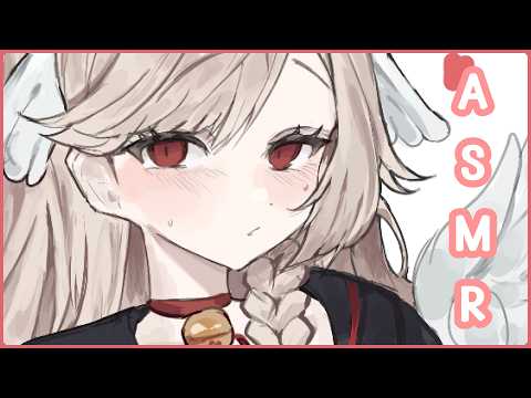 [ASMR ໒꒱] sweet gf welcomes you home ♡ (ear cupping, heartbeats, fluffy sounds, lotion ear massage)