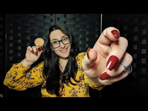 ASMR Right Before Bed | Pampering, Face Touching, Face Brushing, Hair Clipping, Hand Movements