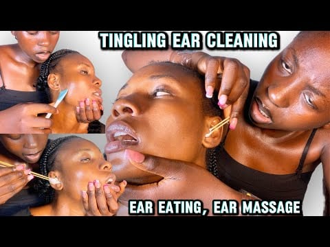 ASMR Intense Spit Paint, Indian Ear Oiling & Cleaning Massage Extreme Ear Tingles & Fast Ear Licking