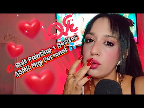 Spit Painting + Mouth Sounds + Besitos 💋 ASMR muy cerquita para ti. 