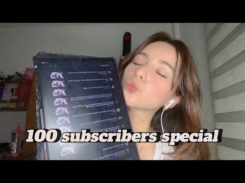 ASMR | 100 subscribers special 🥳 | whispering your names, mouth sounds, lo-fi asmr