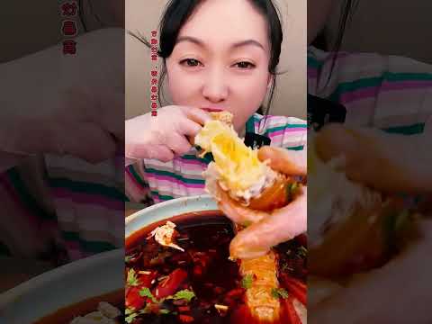 🦐🥢 ASMR seafood mukbang spicy bites #ASMRSeafood #SpicySeafood
