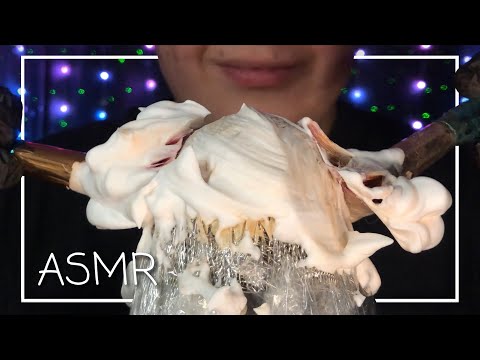 ASMR 1 Hour Shaving Cream Brushing with Crinkle Sounds! 🤍 (No Talking)