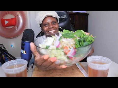 🍲 Big Bowl Seafood Pho ASMR Eating Sounds