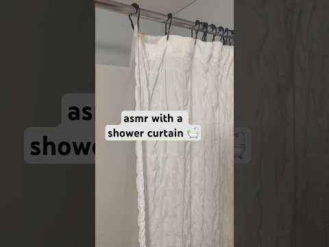 asmr with a shower curtain 🛀 #scratching #crinkles #lofi