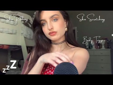 Beebee ASMR Skin Rubbing & Scratching Pt 2  Compilation | Body Triggers, Hand Sounds, Tracing