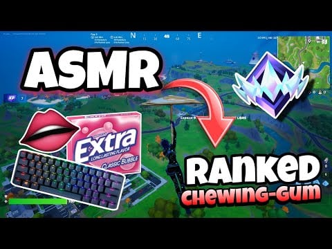 ASMR Français • RELAXATION INTENSE CHEWING-GUM ET BRUIT DE BOUCHE SUR FORTNITE EN RANKED 😴💤(handcam)