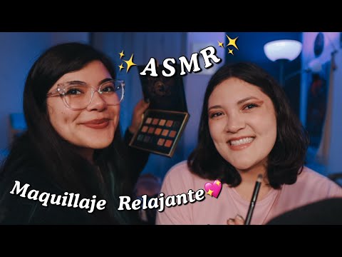 ASMR Maquillaje Relajante para que te duermas 💗😴 | Primera Vez Maquillando a mi Cuñada ✨ Binaural