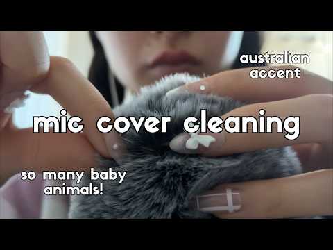 ASMR Plucking Things Out Of The Fluffy Mic Cover But It's Full Of Baby Animals!