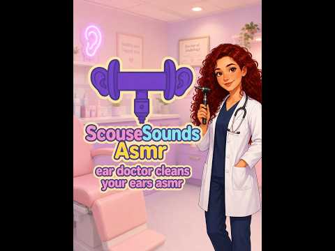 Ear doctor cleans your ears ASMR, w ear licks!!!! for sleep and relaxation!