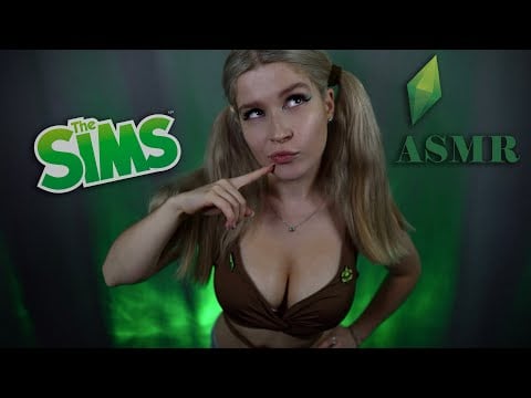 ASMR in simlish 😜💚 Soft spoken trigger words, whispers, tapping, mouth sounds for relaxation