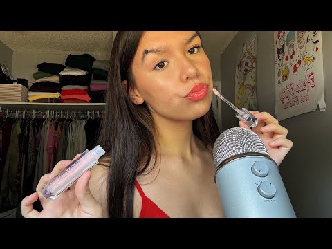 ASMR tingly lipgloss application💄❤️ (MOUTH SOUNDS)