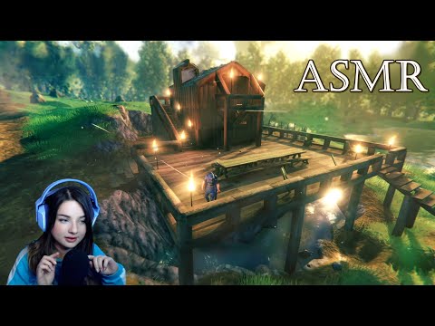 ASMR | Valheim Base Tour 🌲 Ear-to-ear whispering