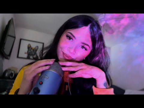 ASMR| chit chat ramble + fluffy & bare mic scratching for all the tingles ✨