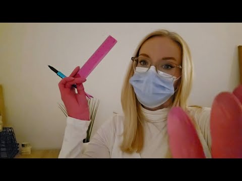 ASMR medical appt | Personal attention |measuring your face | Face touching | close up